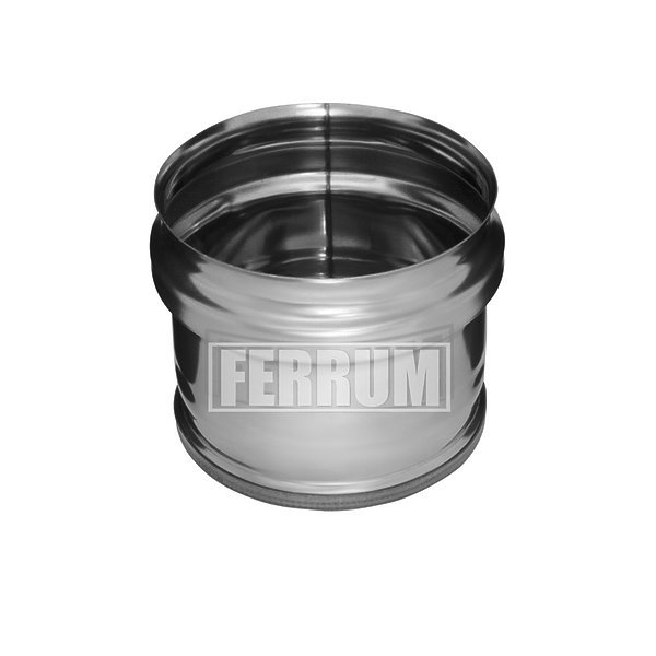 Заглушка внешняя д/трубы (430/0,5 мм) Ф100 (нижняя) FERRUM