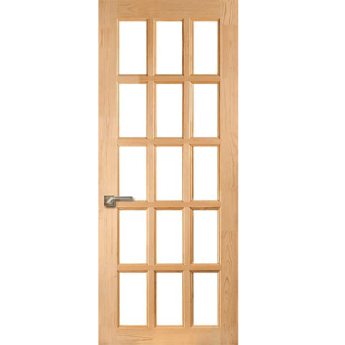 Дверь филенчатая со стеклом (2000*600) Прима1 неокрашенная (без коробки)