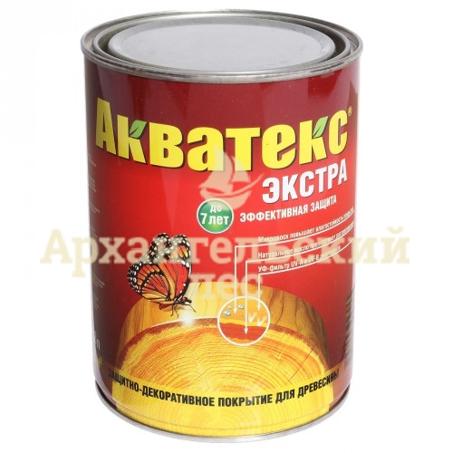 Защитно-декоративный состав орех 0,8 АКВАТЕКС-ЭКСТРА