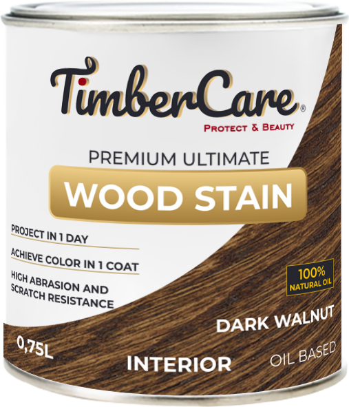 Тонирующее прозрачное масло Wood Stain Темный орех 0,75 TimberCare
